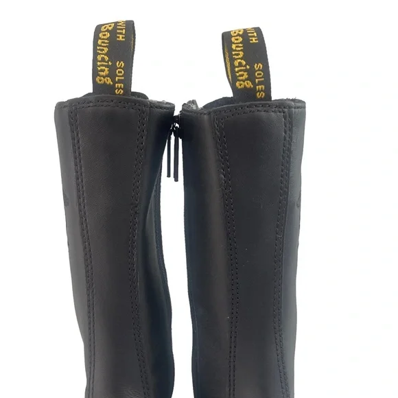 Dr MARTEN 1914 VONDA MON LEATHER BLACK BOOT FLOWER EMBROIDERY DETAILING SIZE UK4 - Picture 10 of 16